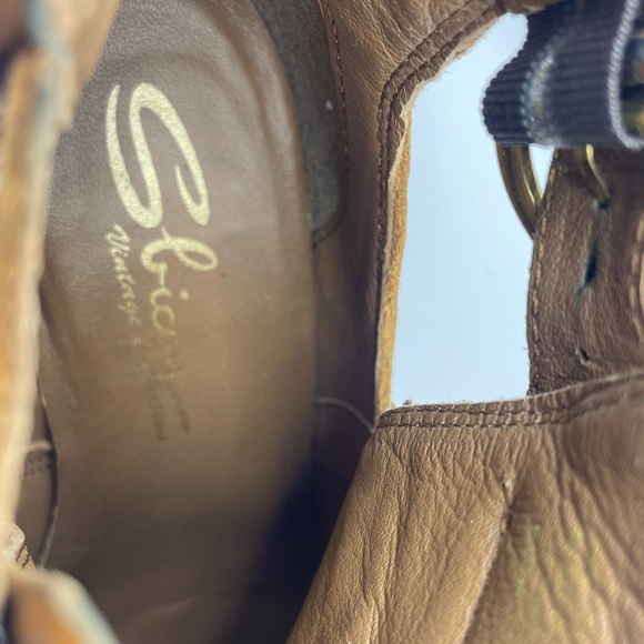 Sbicca Brown Leather Fringe Ankle Booties - Picture 4 of 8